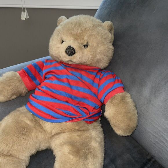 Vintage Avanti Applause Teddy Bear Plush Italy Jockline Shower Nursery 1985 15" - Picture 12 of 12